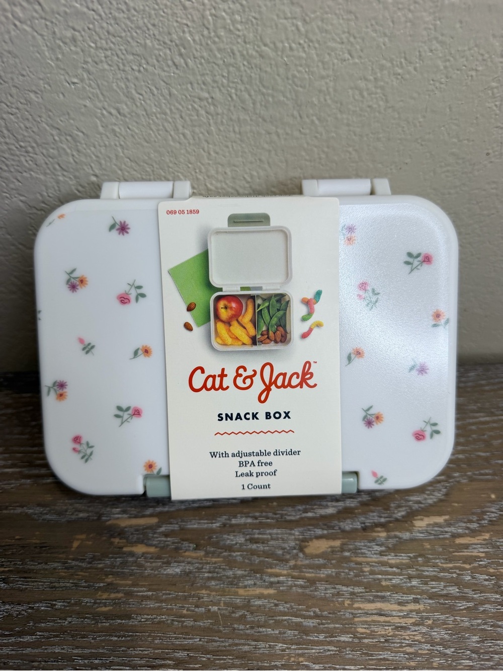 New Cat & Jack Bento Box Snack/ Storage 2 compartments